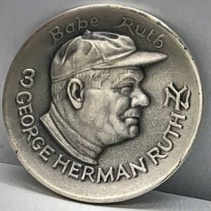 Babe Ruth Pure Silver 999 Medallion Rare